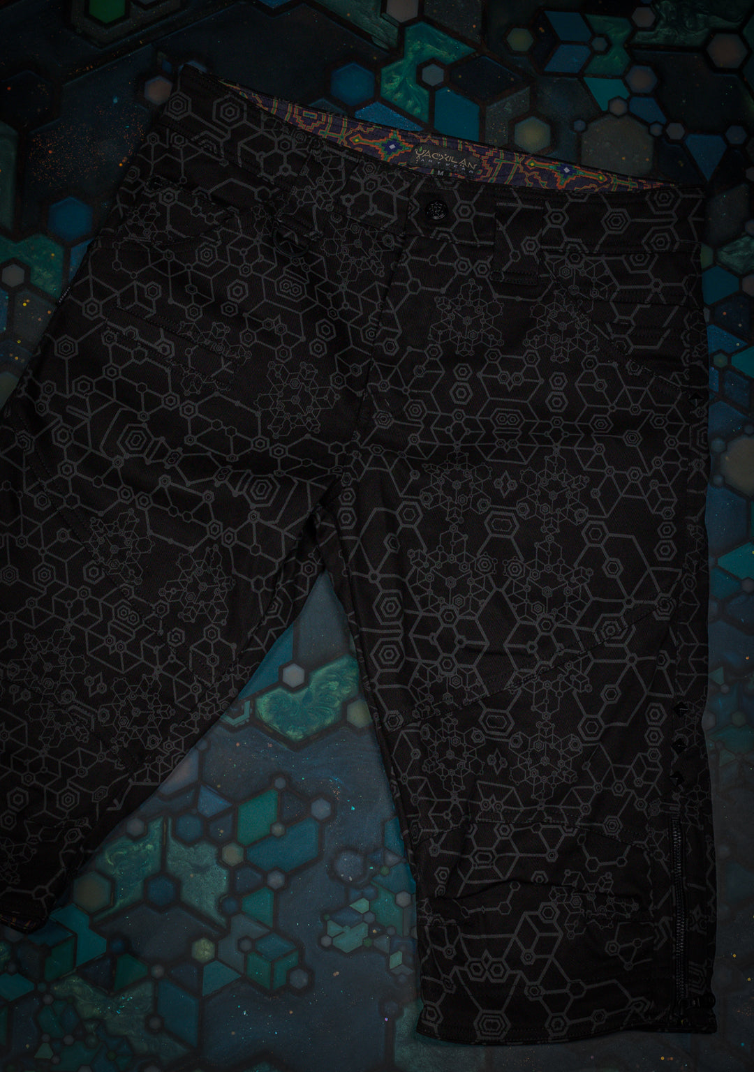 Corsaire Men / Cotton Screenprint - Black SHAMANKA Ayawaska